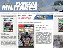 Tablet Screenshot of fuerzasmilitares.com